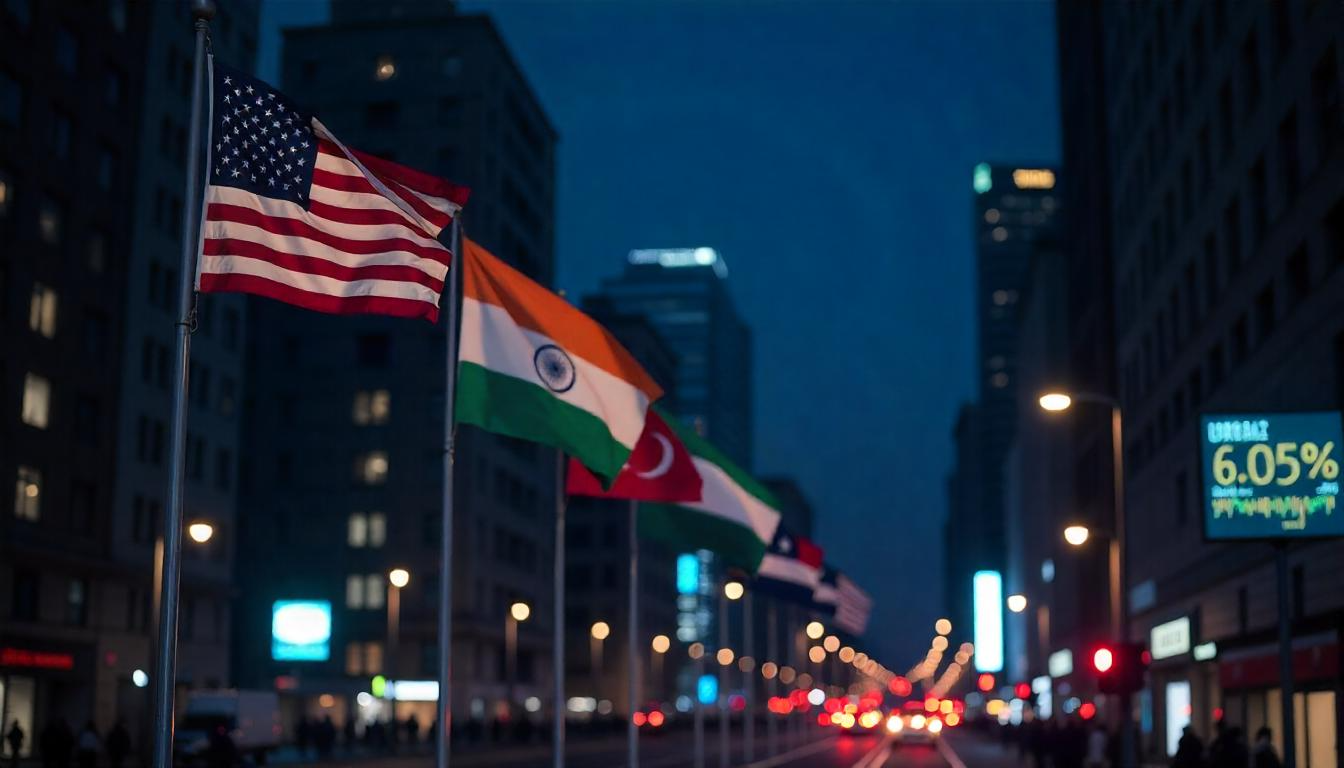 Crypto Regulation Nighttime Scene